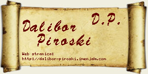 Dalibor Piroški vizit kartica